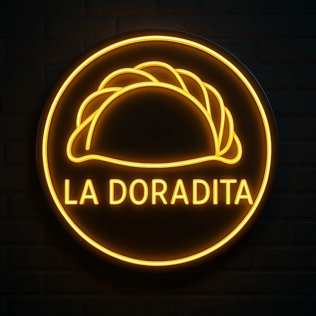 Logo neón La Doradita